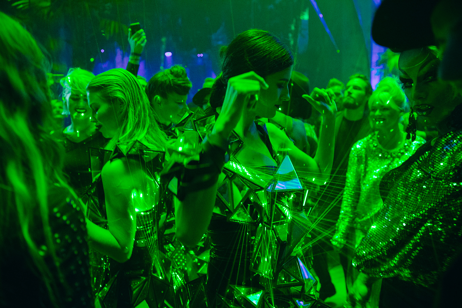 StudioNOW, Absolut, Vodka, Party, Advertising, Shooting, Club, Music, DJ, People, Laser, Dancing