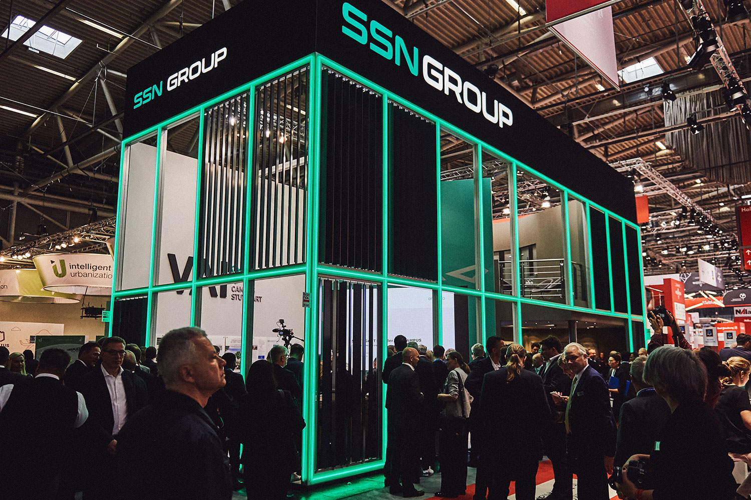 StudioNOW for SSN Group, Expo Real, booth, architecture, people, munich, media