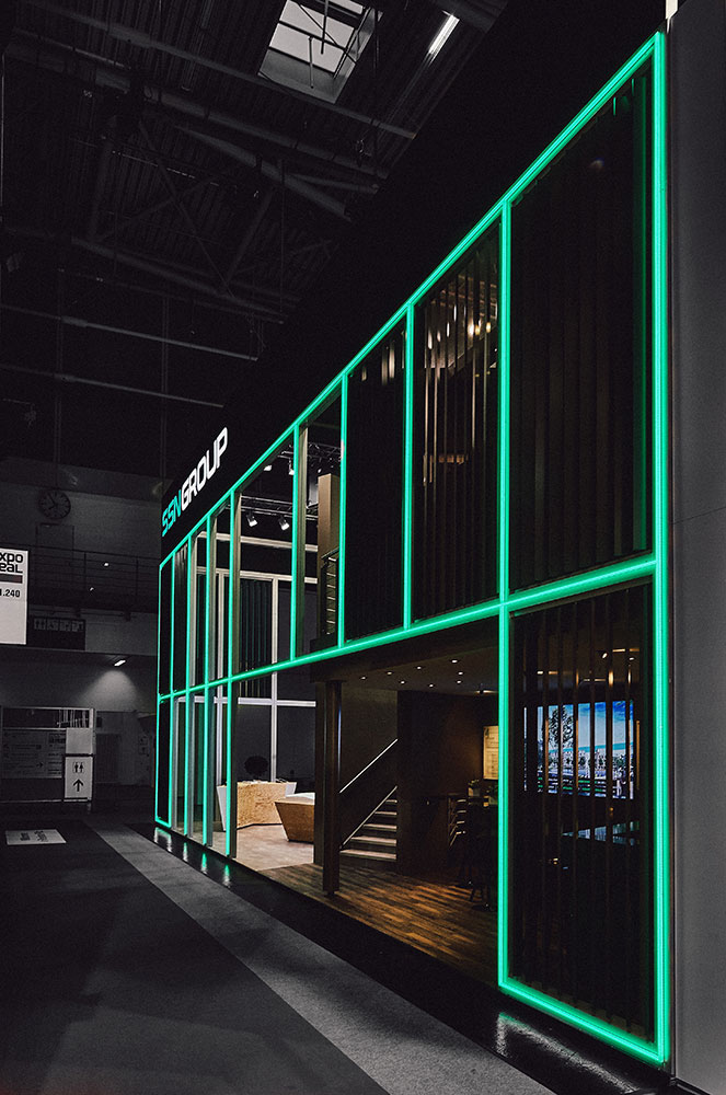 StudioNOW for SSN Group, Expo Real, booth, architecture