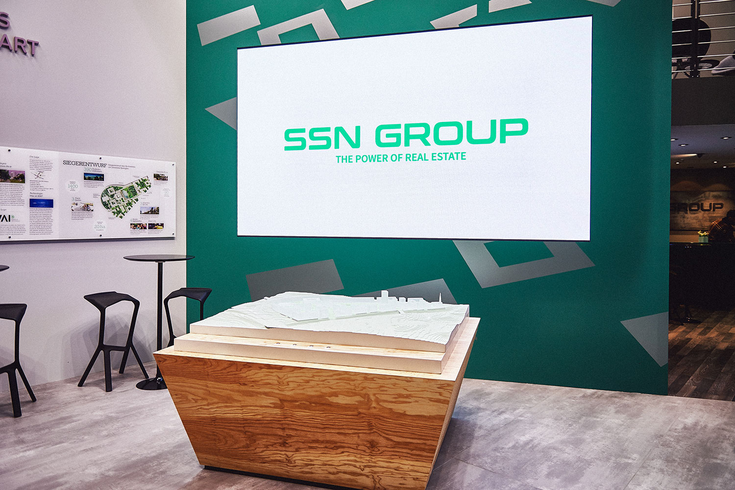 StudioNOW for SSN Group, Expo Real, booth, architecture